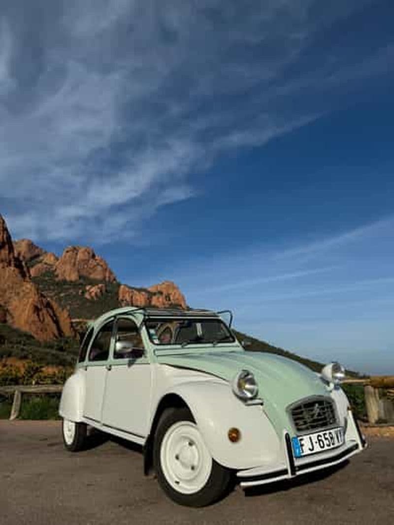 Visite de la Corniche d'or en 2CV avec dégustation de vin