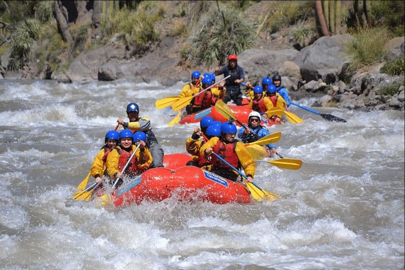 Depuis Santiago : rafting dans le canyon de Maipo