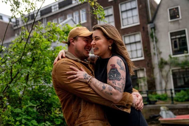 Photoshoot sur les canaux d'Amsterdam : Solo privé, famille ou couples