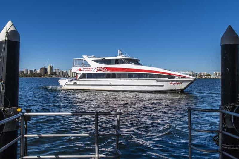 Billet Île Rottnest : Service de ferry haut de gamme avec fromage et vin