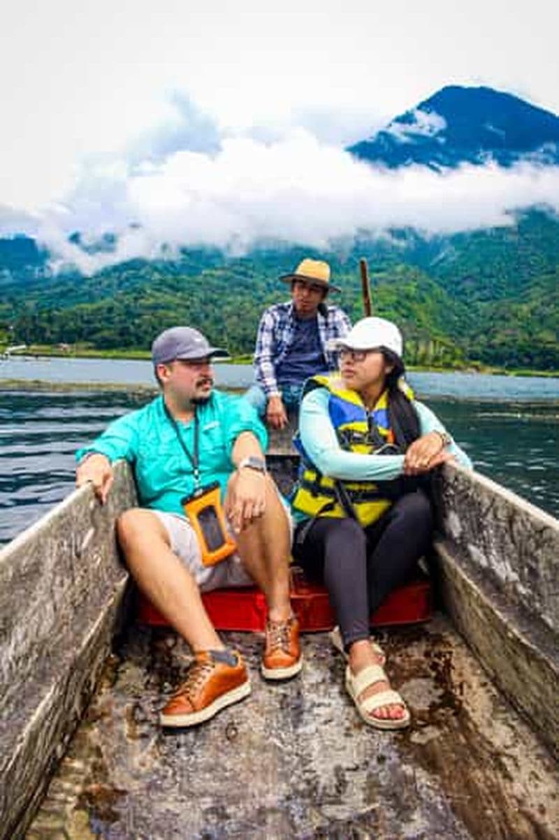 Depuis Panajachel : Aventure en canoë et Route du Tul à Atitlán