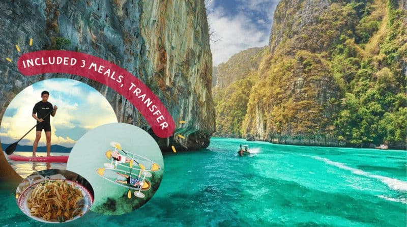 Phuket : excursion d'une journée aux îles Phi Phi et à Maya Bay avec déjeuner