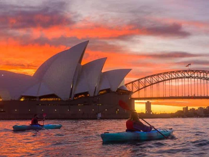 Sydney : Excursion en kayak au coucher du soleil dans le port