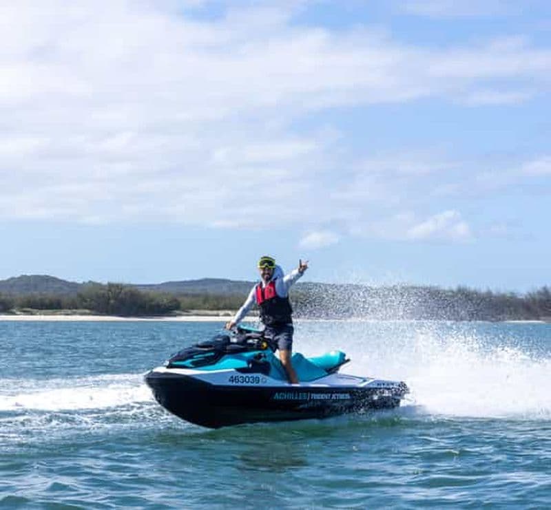 Brisbane : aventure en jet ski de 4 heures vers les îles de Moreton Bay