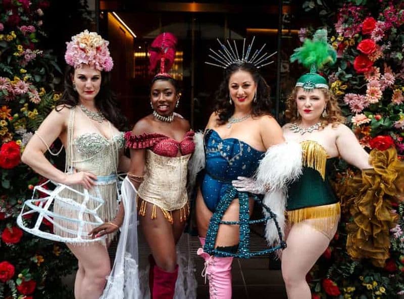 Thé de l'après-midi avec spectacle de jazz et burlesque à Covent Garden