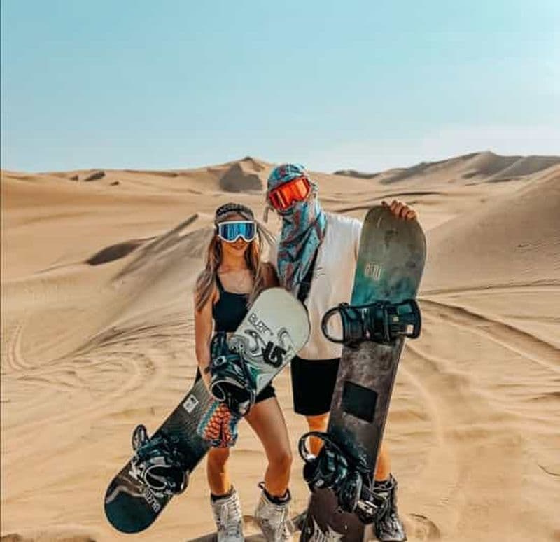 Billet Huacachina : une expérience authentique de sandboard et de sandski au coucher du soleil en buggy