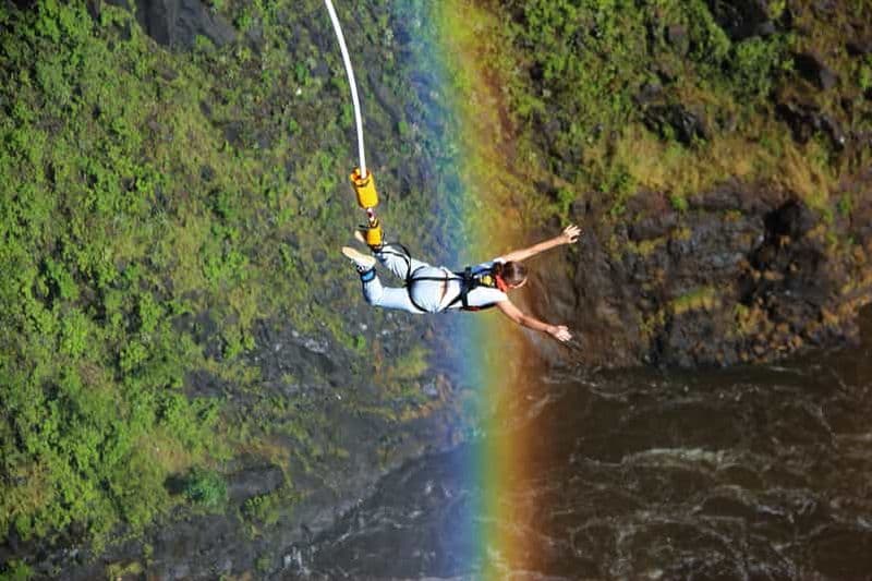 Saut à l'élastique du pont des chutes Victoria