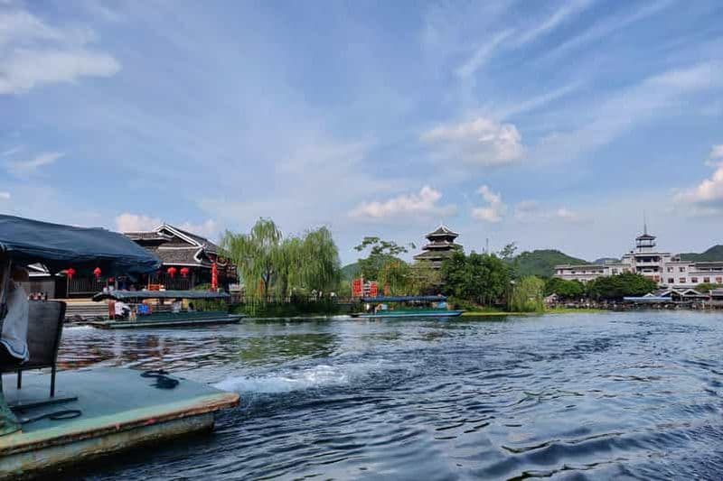 Guilin : croisière sur la rivière Li, rafting et café, excursion privée d'une journée