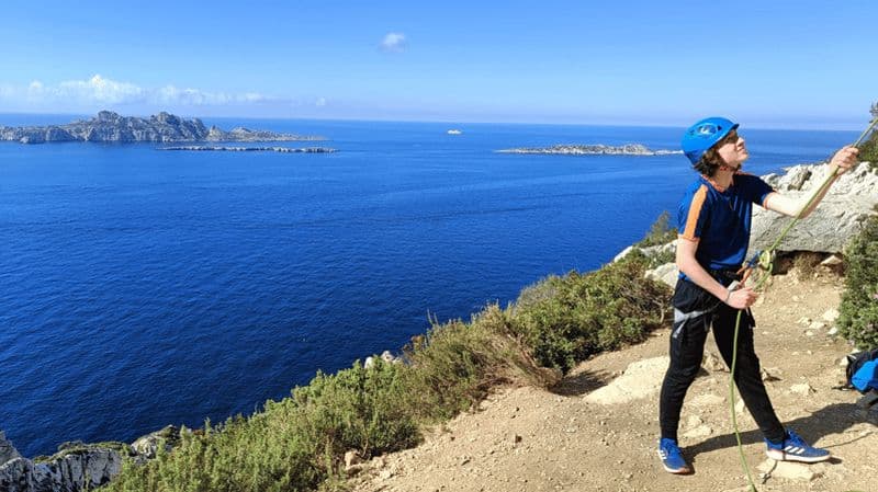 Marseille : Cours d'escalade dans le parc national des Calanques