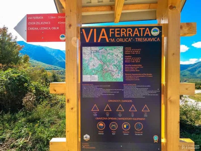 Expérience d'escalade en via ferrata à Mala Orlica