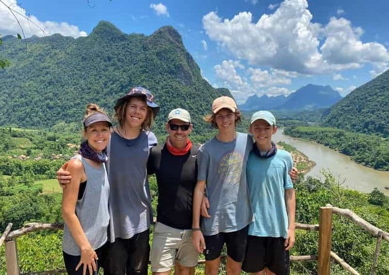 Luang Prabang : Nong Khiaw 3 jours de randonnée et camping, hébergement chez l'habitant