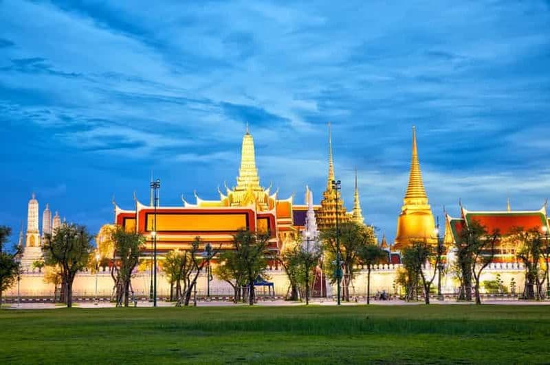Bangkok : Palais royal, Wat Pho, Wat Arun et déjeuner en bateau