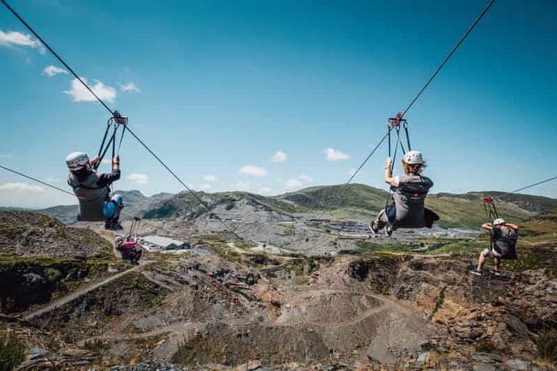 Carrière de Llechwedd : billet adulte ou enfant pour la tyrolienne Titan