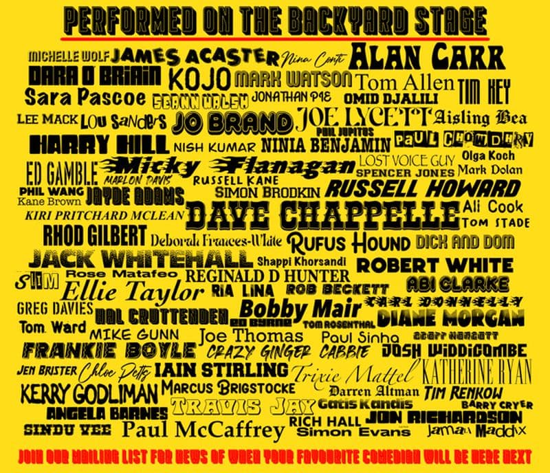 Londres : Vendredi soir au Backyard Comedy Club