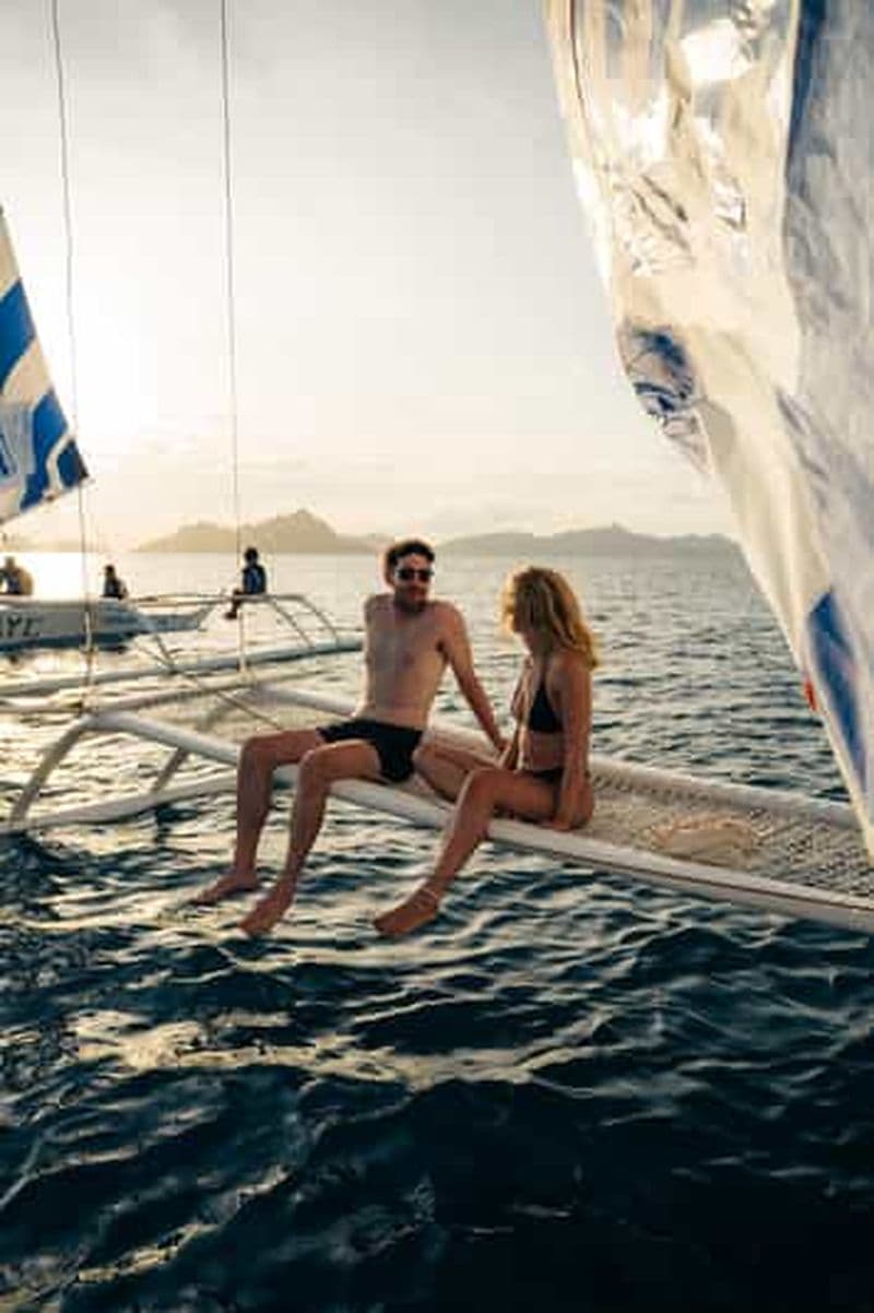 Îles El Nido : Voile partagée au coucher du soleil à Paraw