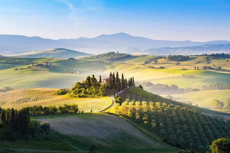 Billet Florence : Val d'Orcia - Circuit privé avec chauffeur