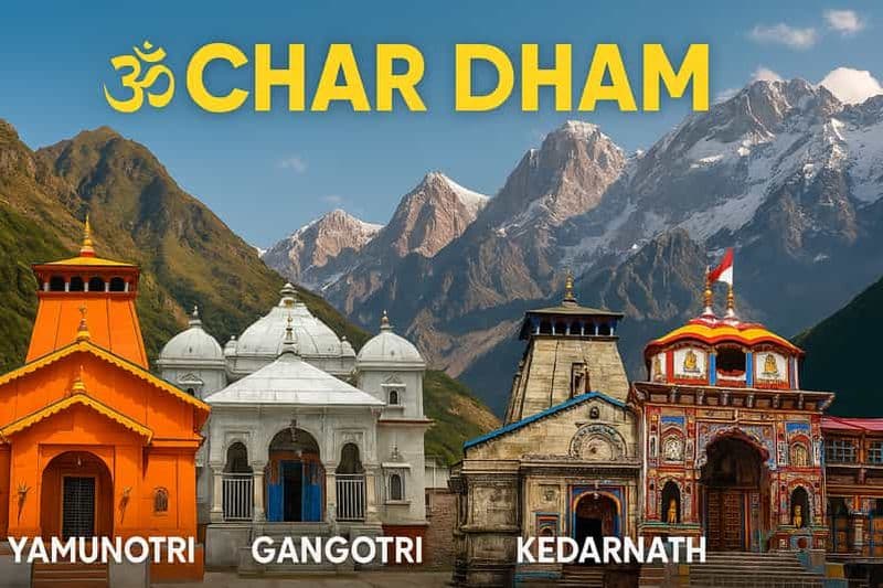 Char Dham Yatra 2025 : forfaits routiers et en hélicoptère