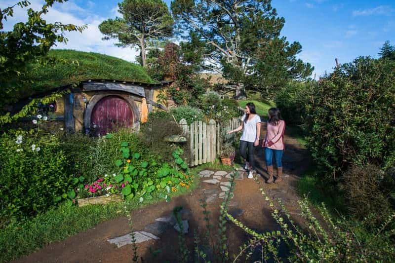 Visite privée du plateau de tournage de Hobbiton et de la vallée géothermique de Te Puia