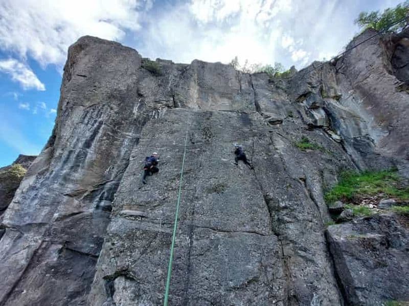 Journée complète d'escalade dans les Andes près de Santiago