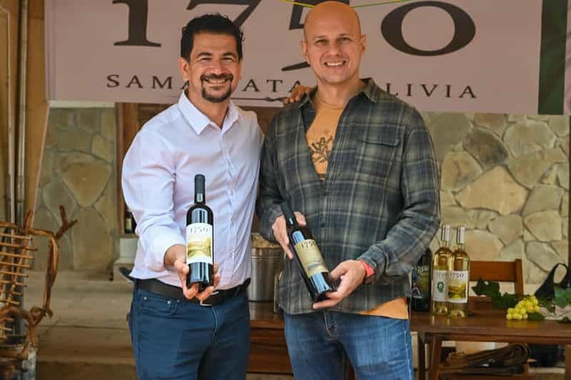 Samaipata : visite de la cave Vinos 1750 avec dégustation de vins