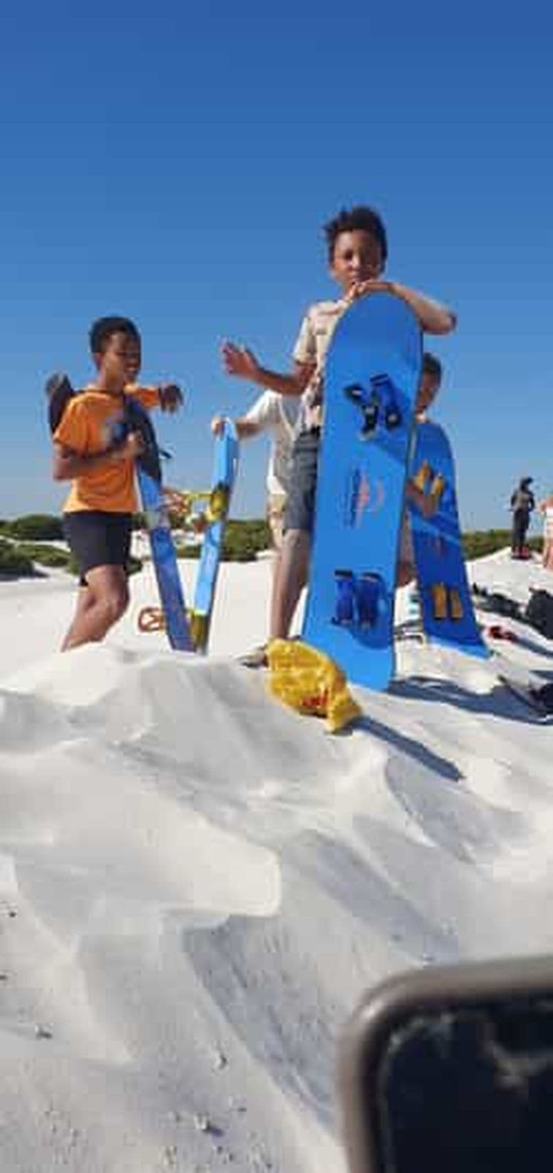 SURF DES SABLES AU CAP EN AFRIQUE DU SUD