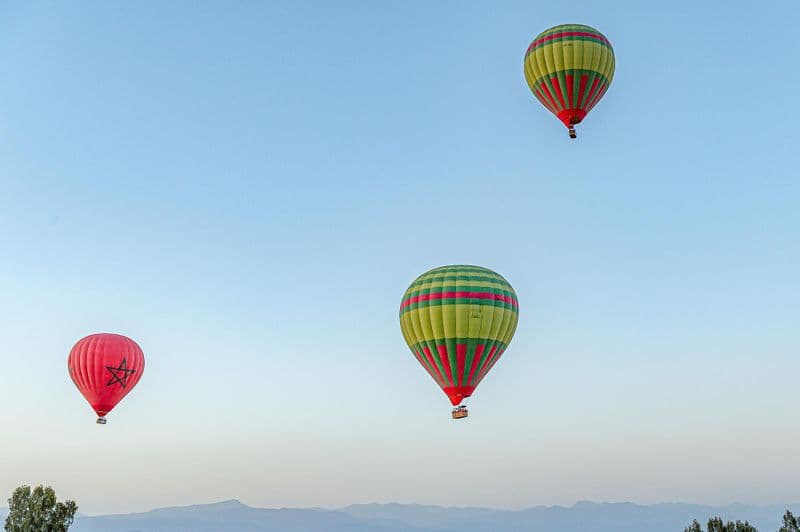 Vol en montgolfière au-dessus de Marrakech