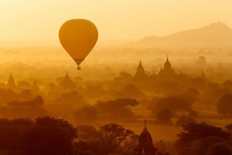 Vol en montgolfière à Bagan
