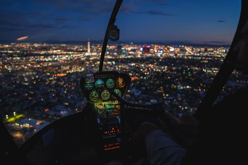 Vol en hélicoptère au-dessus de Las Vegas