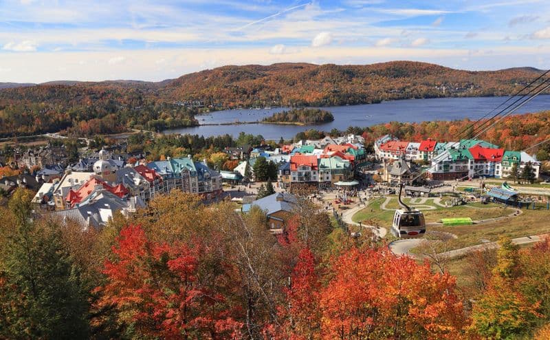 Tyrolienne à Mont-Tremblant