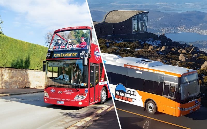 Combo (Economisez 6%) : Tour en bus Hop-On Hop-Off à Hobart + Passeport d'exploration kunanyi/Mt Wellington.