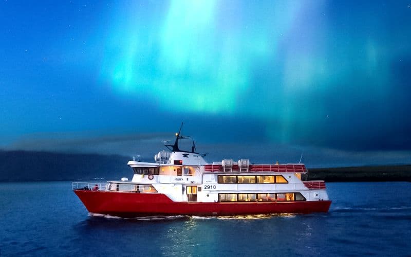 Depuis Reykjavik : croisière touristique aux aurores boréales