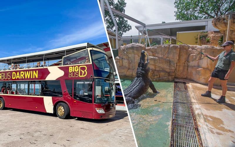 Combo : Visite de Darwin en bus Hop-on Hop-off + Billets pour la crique Crocosaurus + Billets pour les installations RFDS