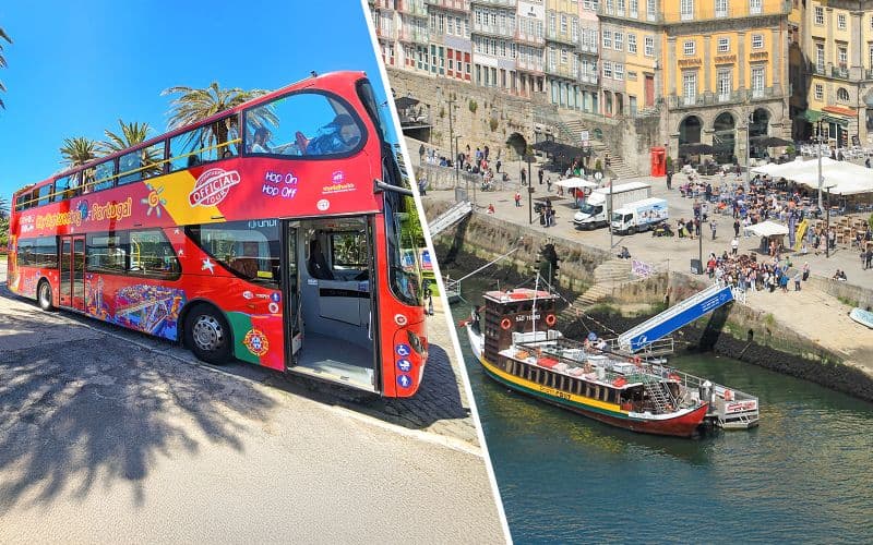 Tour en bus Hop-On Hop-Off de Porto avec croisière des Six Ponts sur le Duoro
