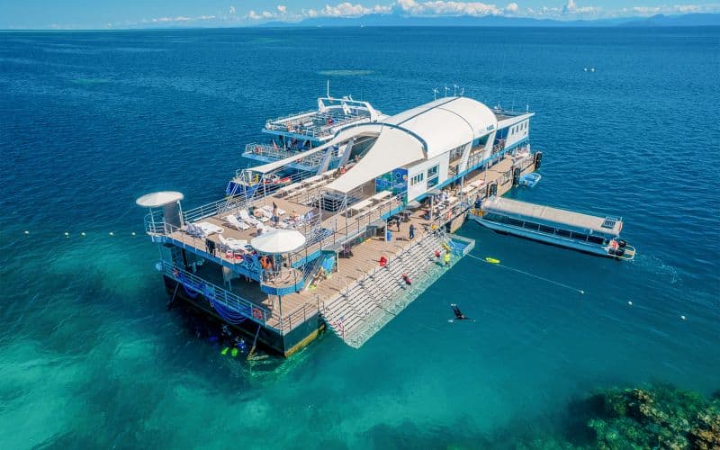 Billet Croisière de Cairns à la Grande Barrière de Corail avec tuba, activités sur ponton et déjeuner par Reef Spectacle de magie