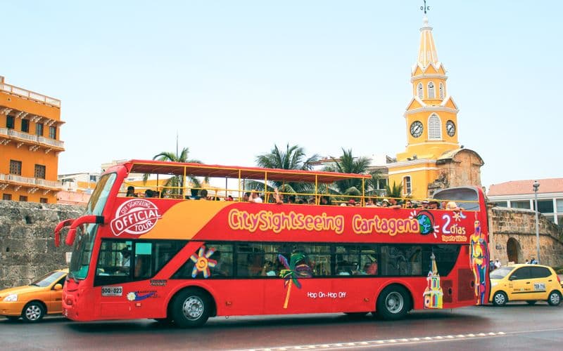 City Sightseeing : Cartagena Hop-On Hop-Off bus tour en bus Hop-On Hop-Off
