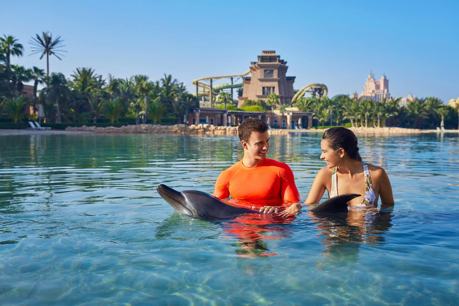 Billets pour Aquaventure Waterpark Dubaï avec rencontre avec les dauphins