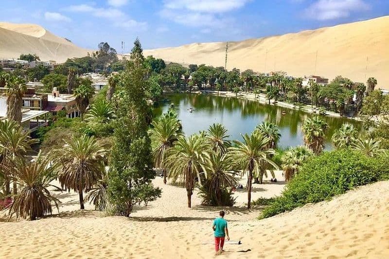 Circuit guidé à Ica avec buggy et sandboard