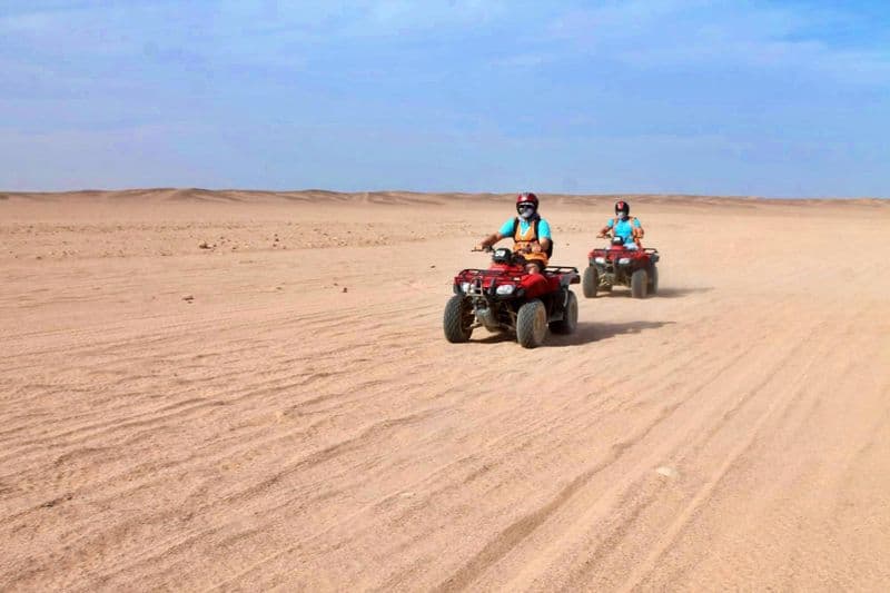 Billet Quad bike ride in Hurghada desert with Bedouin tea tasting