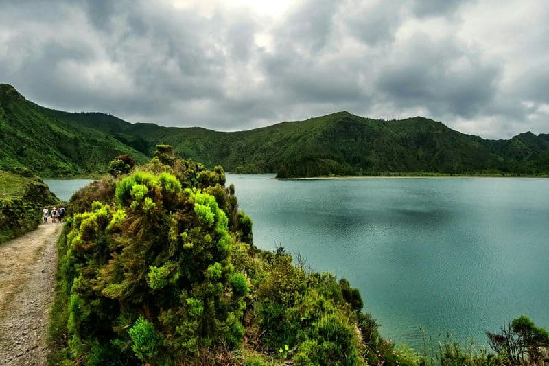 Visite à pied d'une journée à Lagoa do Fogo