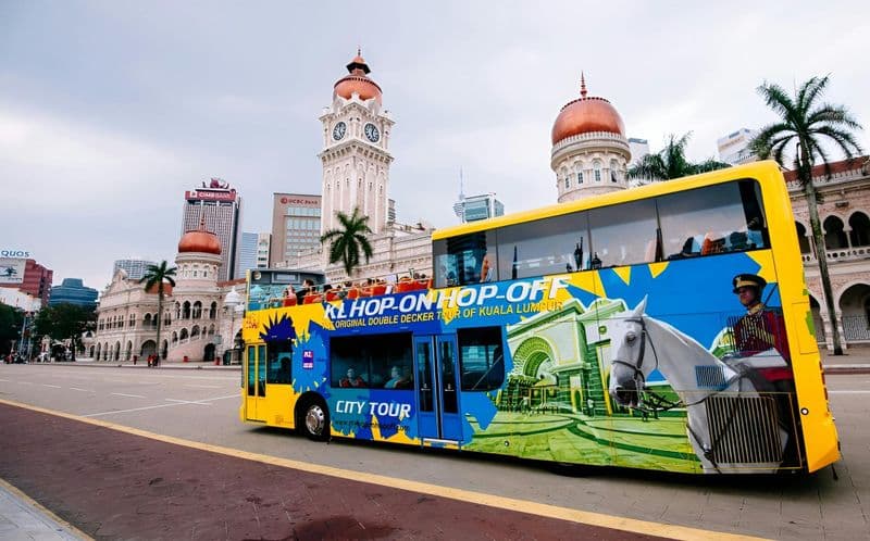 Hop-on hop-off sightseeing bus tour in Kuala Lumpur