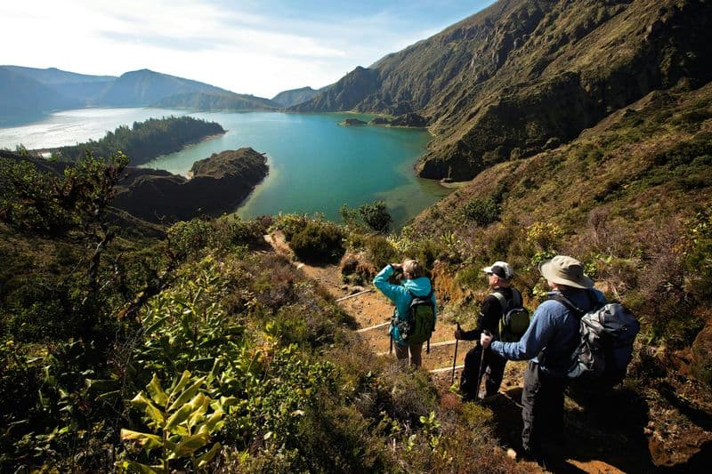 Visite à pied à Lagoa do Fogo