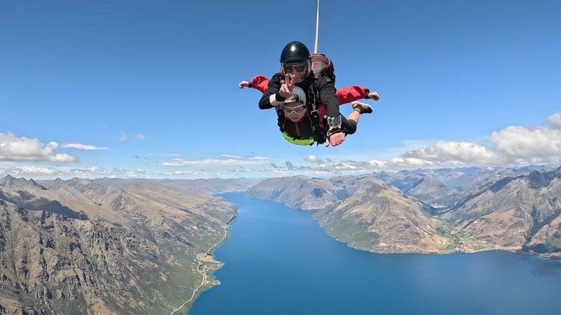 Expérience de parachutisme de 15 000 pieds à Queenstown