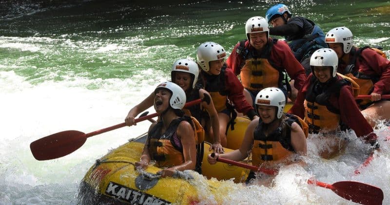 Excursion combinée en radeau et en traîneau sur la rivière Kaituna