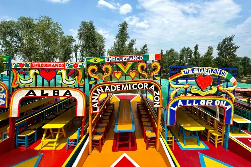 Xochimilco : Excursion en bateau + Transport aller-retour
