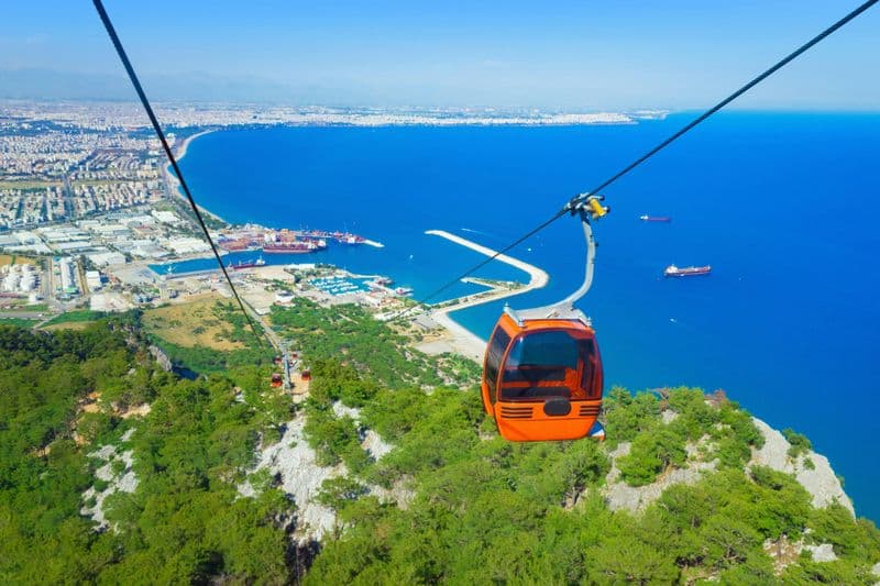 Antalya : Tour de ville avec téléphérique, excursion en bateau et chutes d'eau de Duden