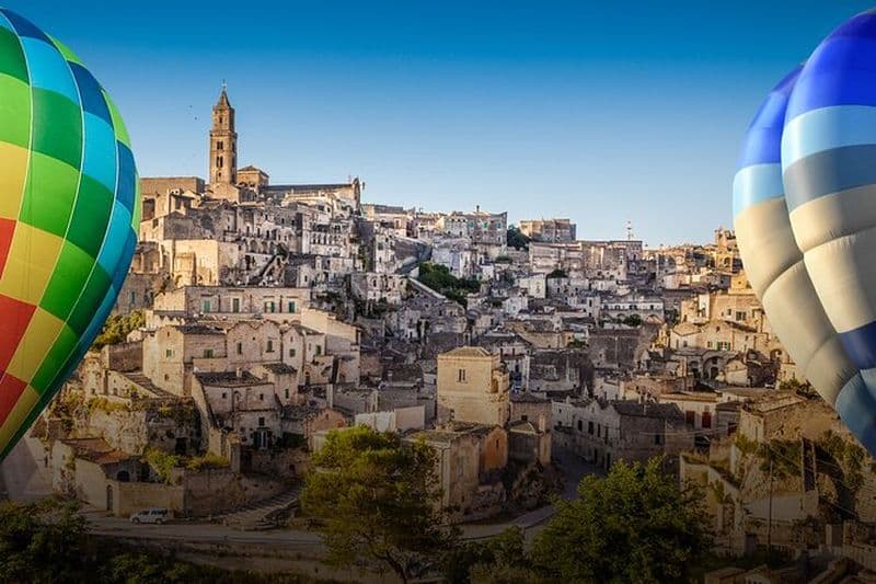 Billet Vol en montgolfière à Matera pour petits groupes