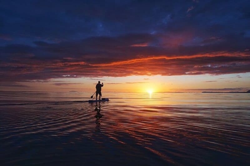 Reykjavik Sunset & Private Paddle Board Tour avec photographe