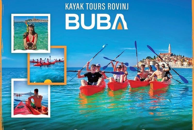 Billet BUBA-Kayak Tours Rovinj Boissons GRATUITES, photos, équipement de plongée