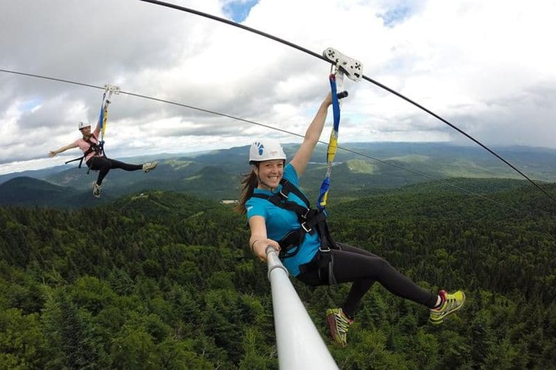 Excursion guidée et tyrolienne au mont Tremblant