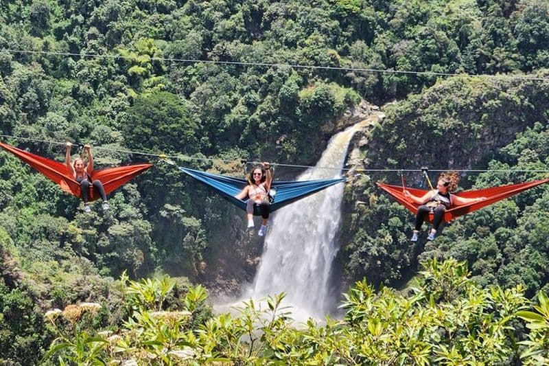 Dream Hammocks Plus Epic Zipline and Giant Waterfall Private Tour de Medellin
